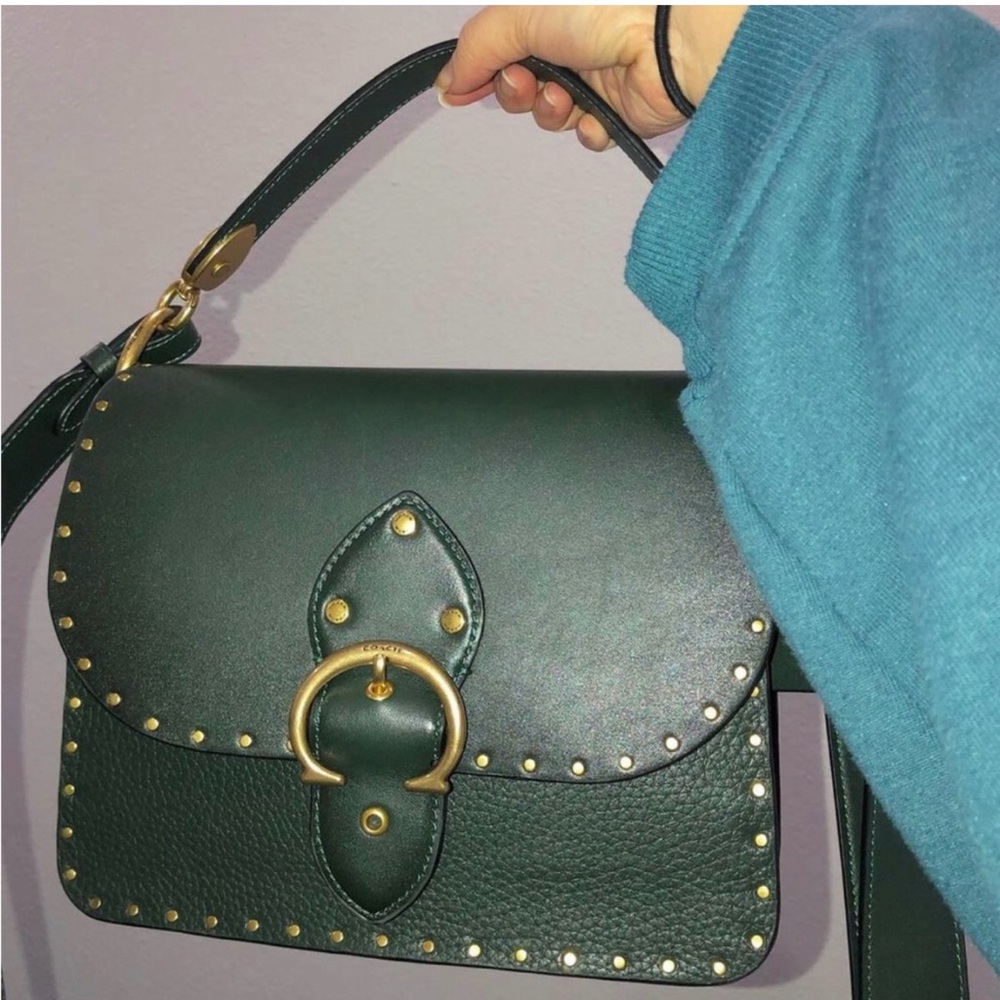 COACH BEAT BAG WITH RIVETS
